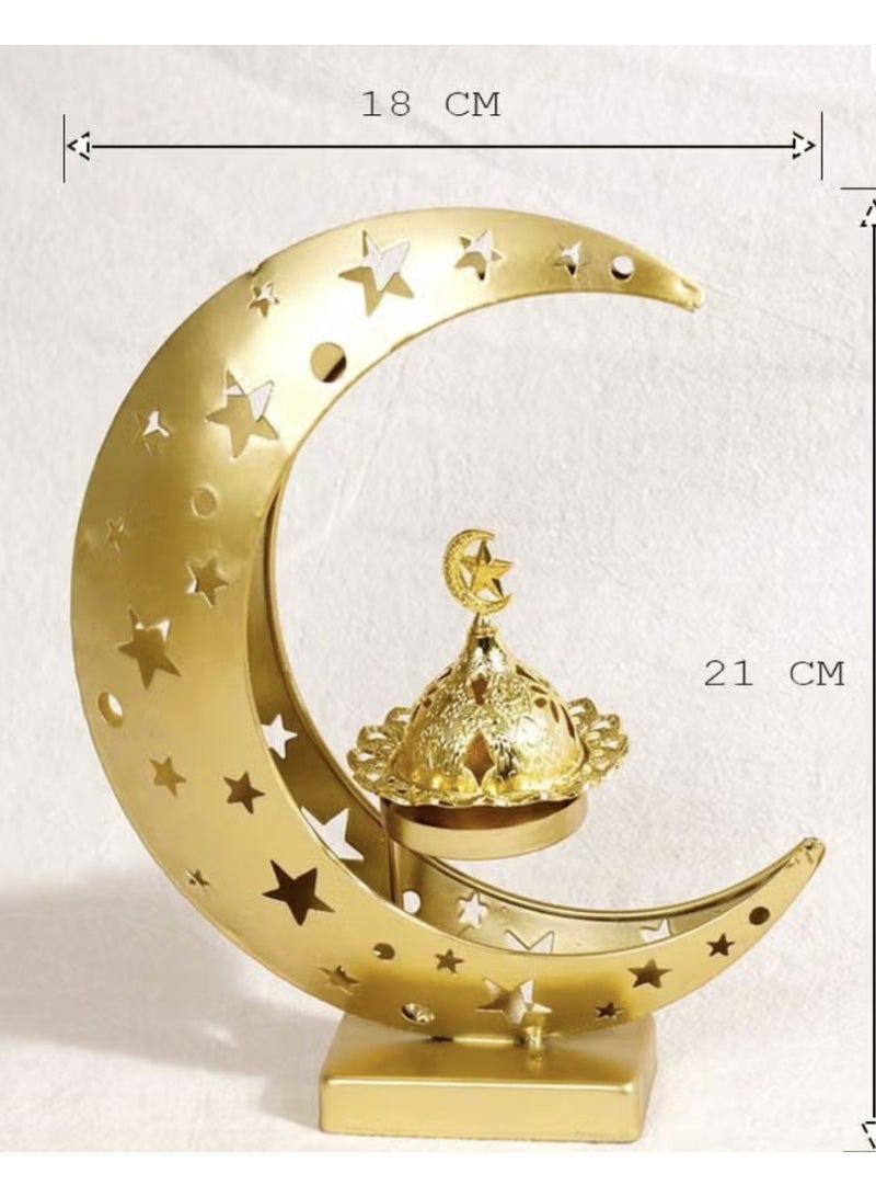 بخور حامل بخور بتصميم هلالي، مبخرة عود مناسبة لمختلف المناسبات - Image 4